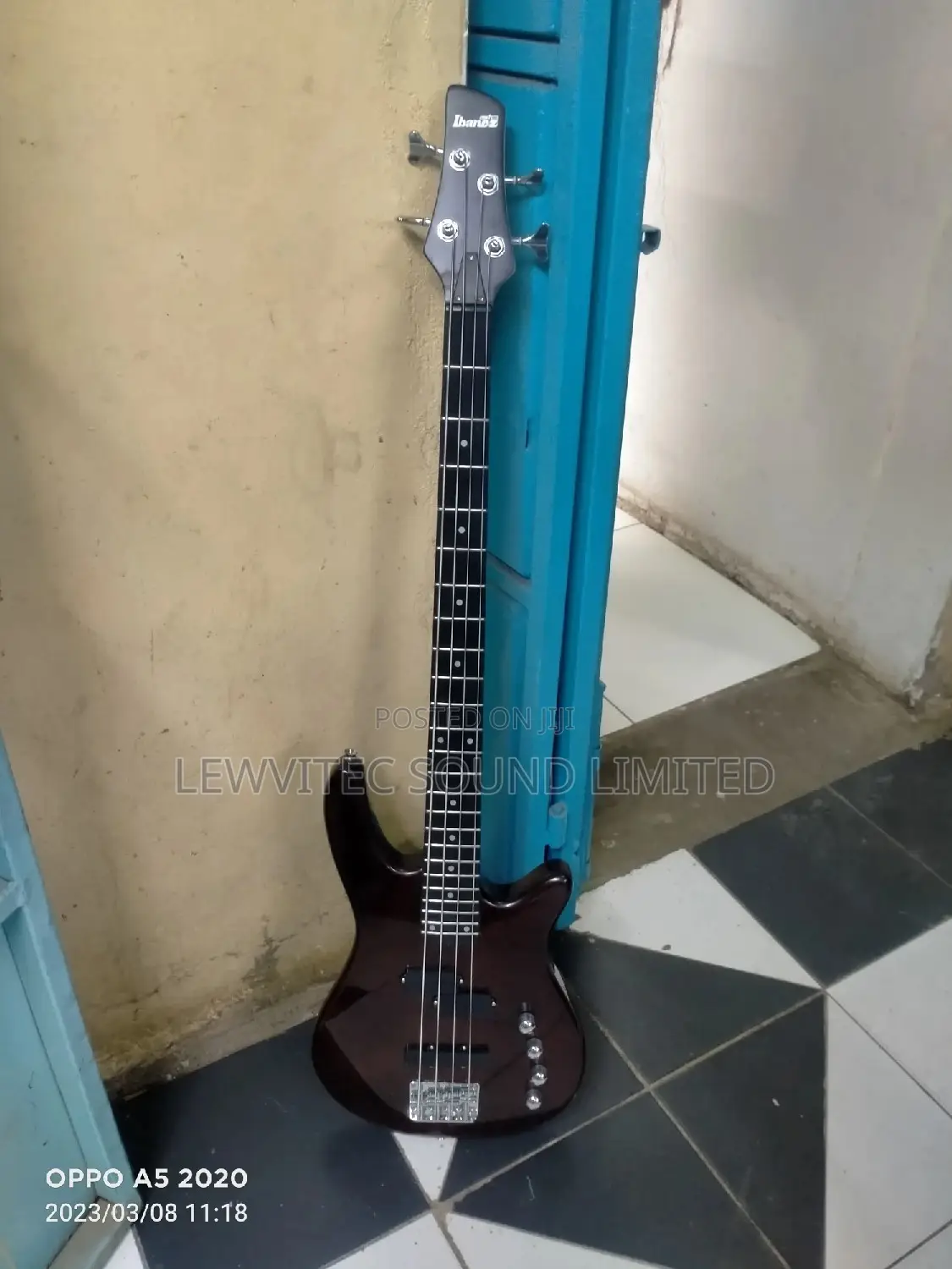 Ibanez Maroon Bass Guitar