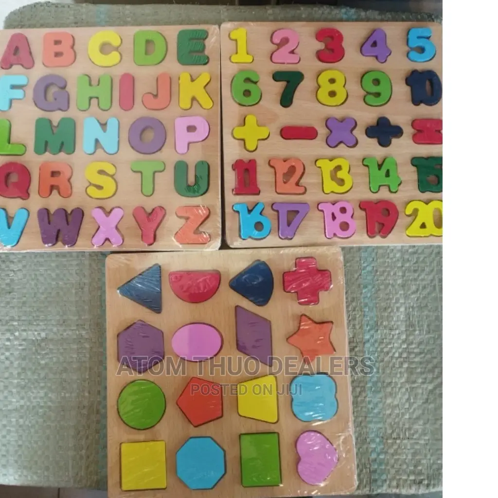 Wooden Shapes ,Numbers and Letters