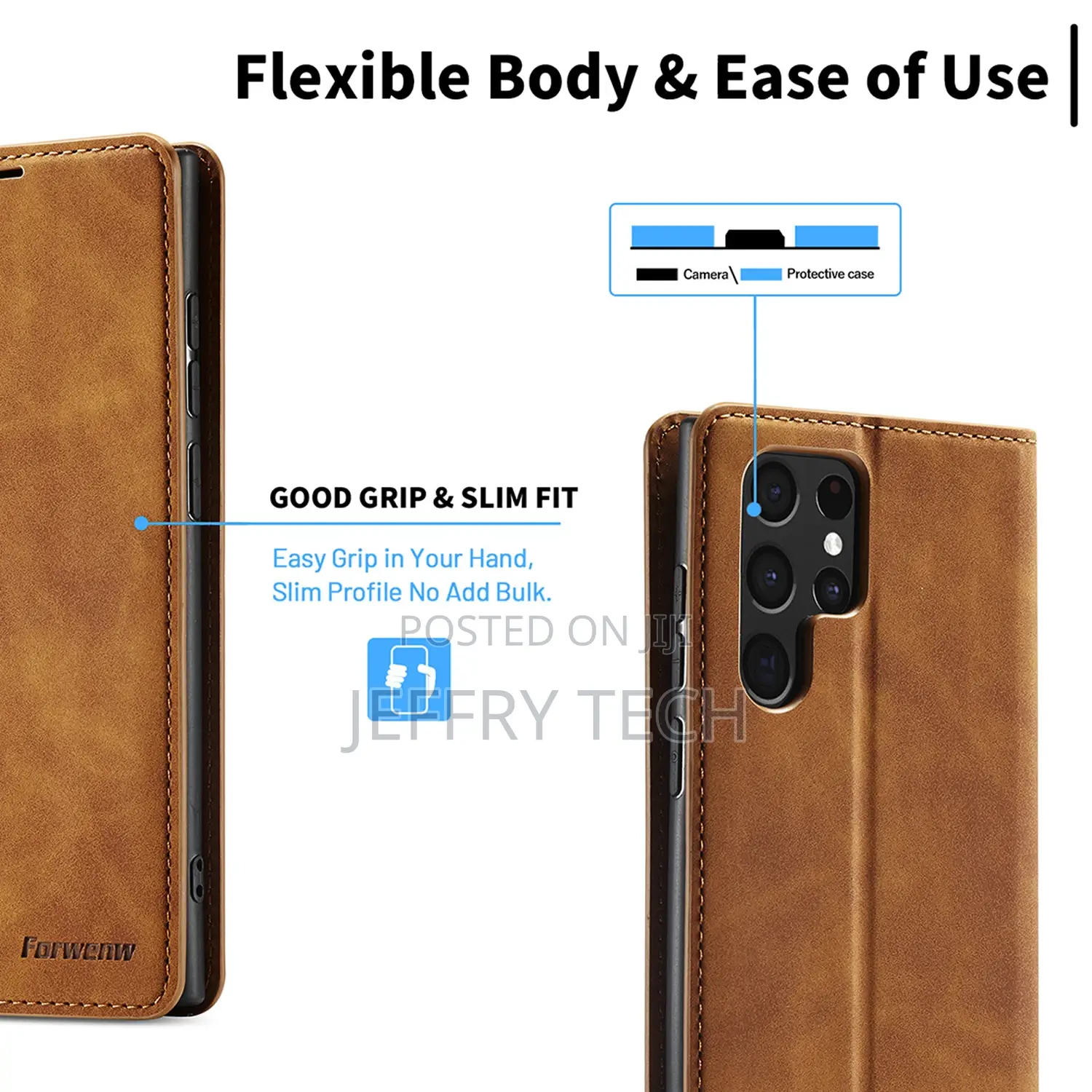 S21 Case Leather Flip Phone Cover Cases for Samsung S21