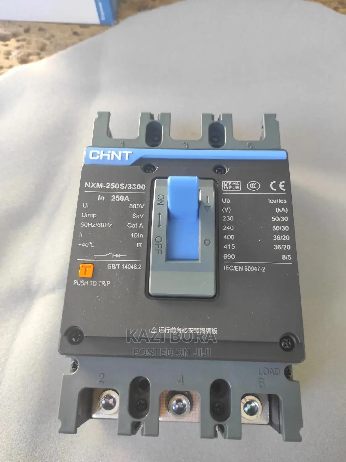 250a 3pole McCb Chint