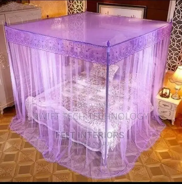 Mosquito Net 4 Stand (Purple) 