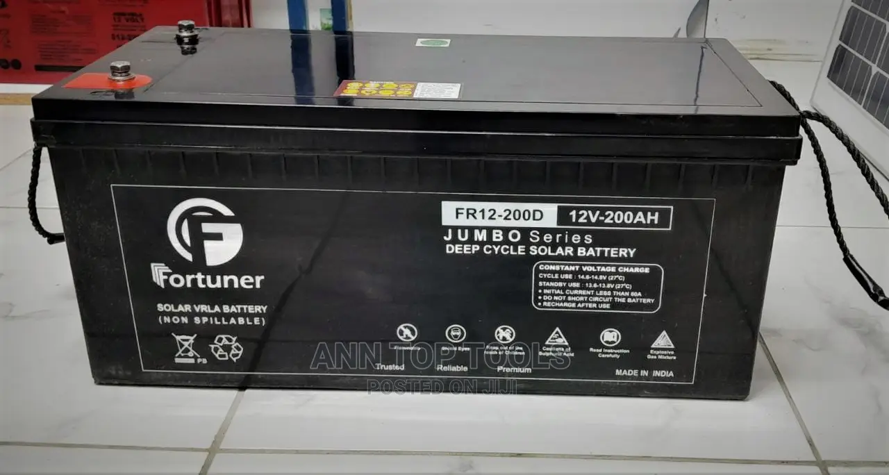 Fortuner 12v-200ah Gel Battery