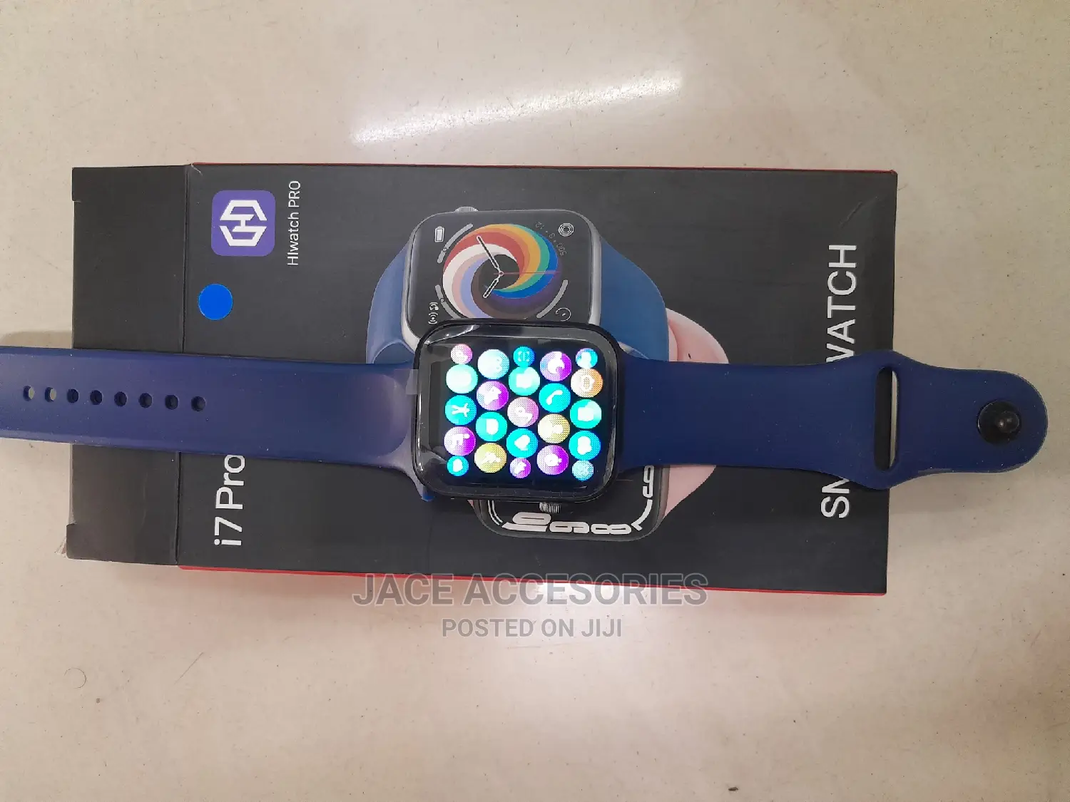 Blue Smartwatch I7 Pro Max