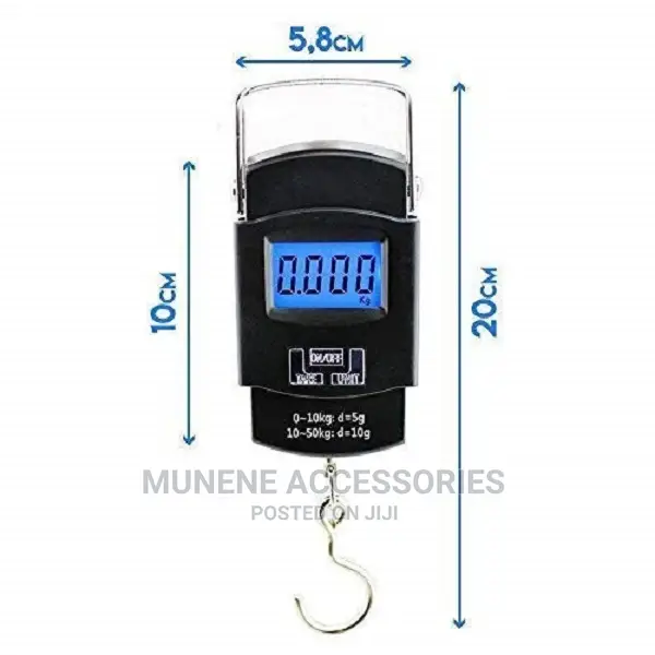 Hanging Scale, LCD Screen 110lb/50kg Portable Shopping Scale