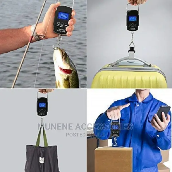 Hanging Scale, LCD Screen 110lb/50kg Portable Shopping Scale