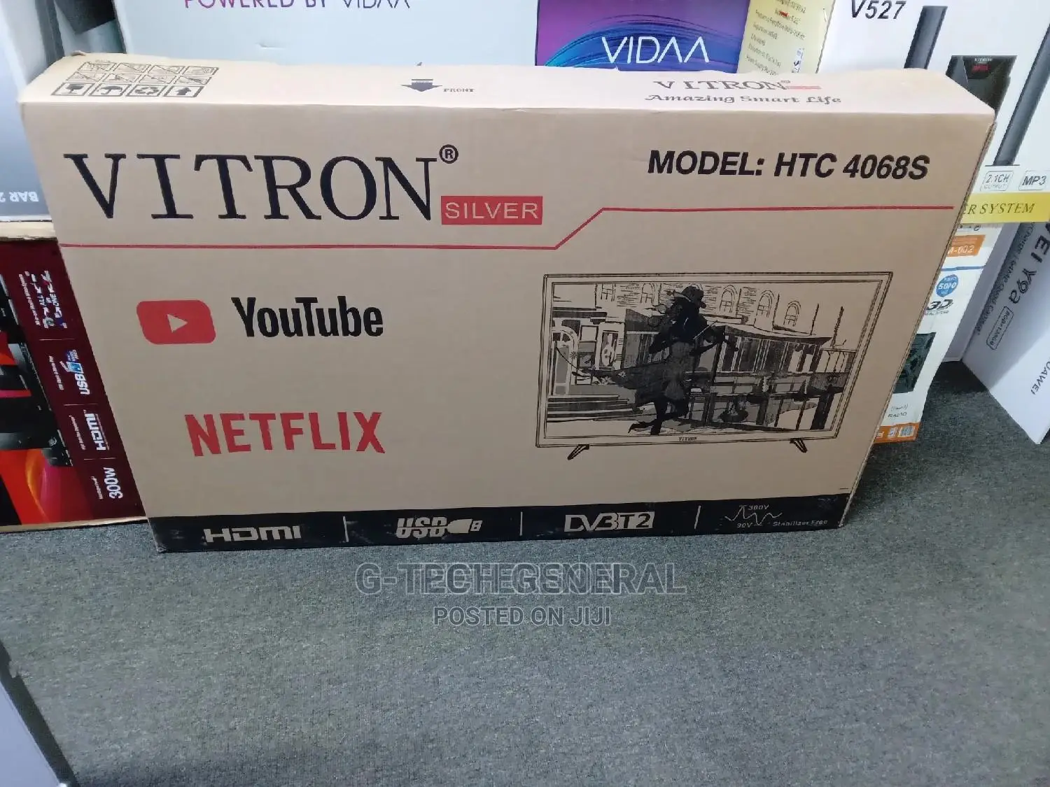 Vitron Htc4068s,40" Smart Android Hd Tv Netflix Youtube