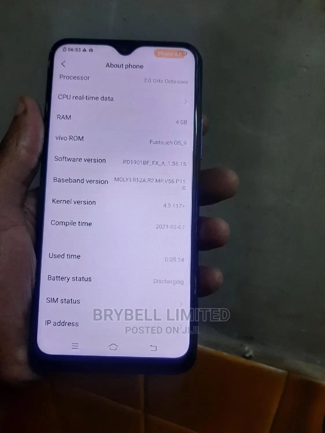 Vivo Y21 64 GB Blue