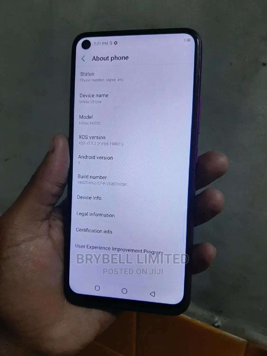 Infinix S5 Lite 32 GB Purple