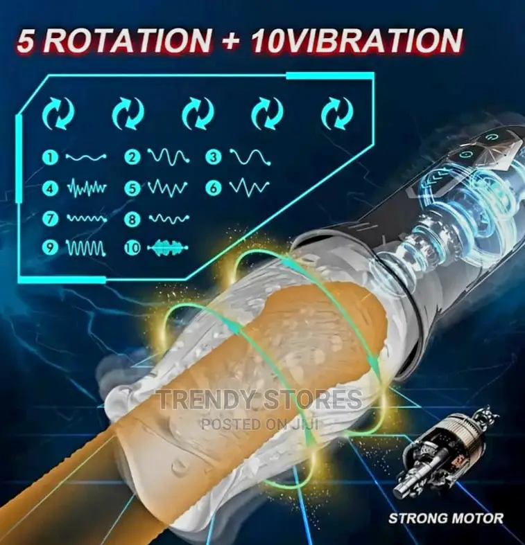 Male Masturbator Vacuum Stimulator With 5 Rotation Modes