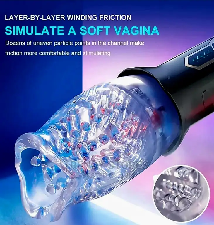 Male Masturbator Vacuum Stimulator With 5 Rotation Modes