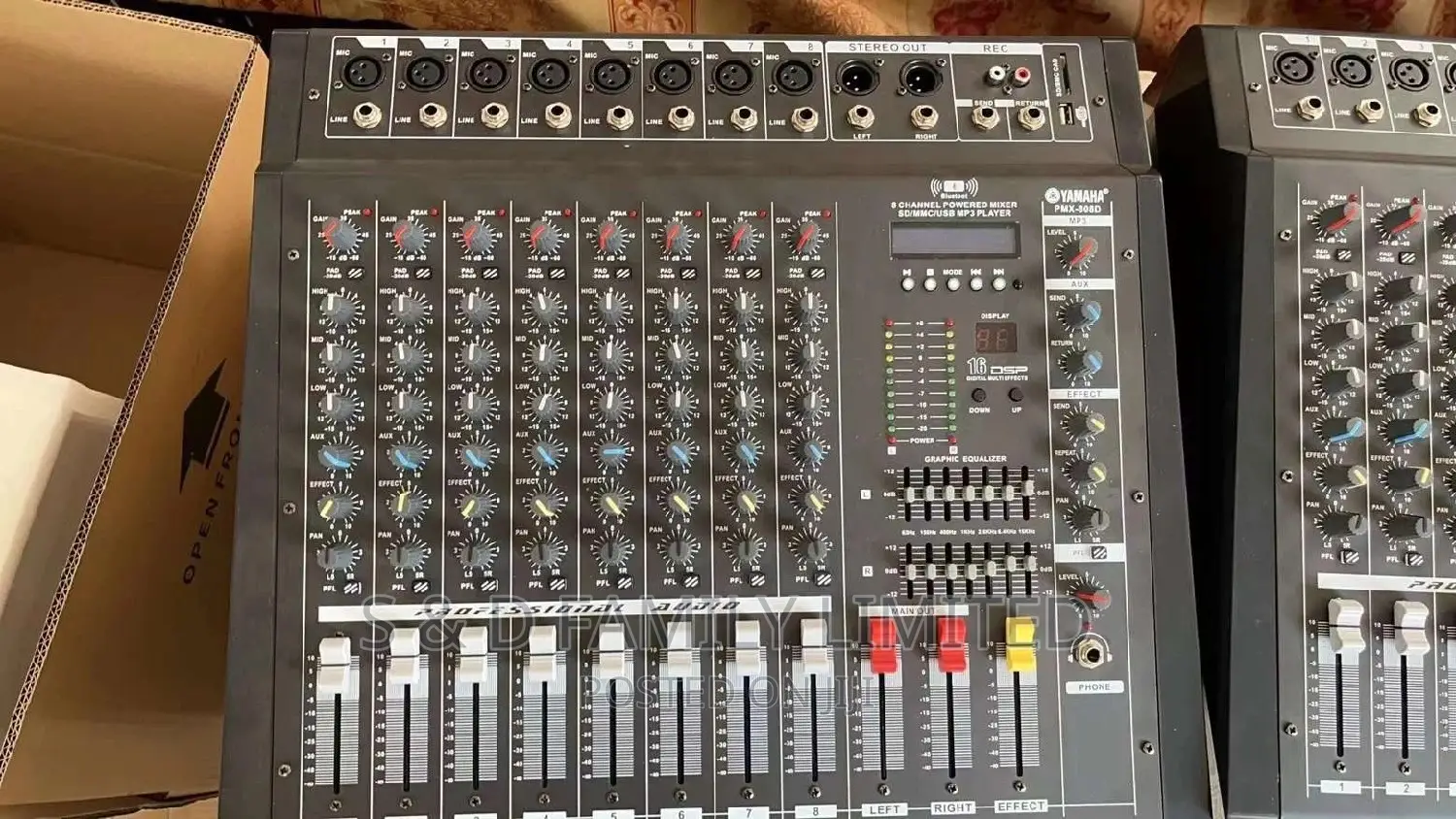 8 Channels Professional Powered Mixer