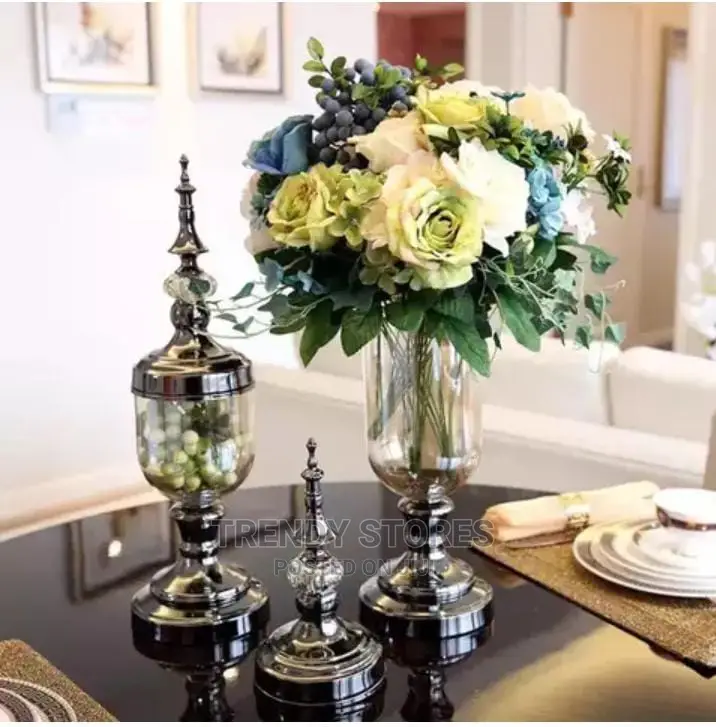 Europe Luxury Glass Vase Decoration