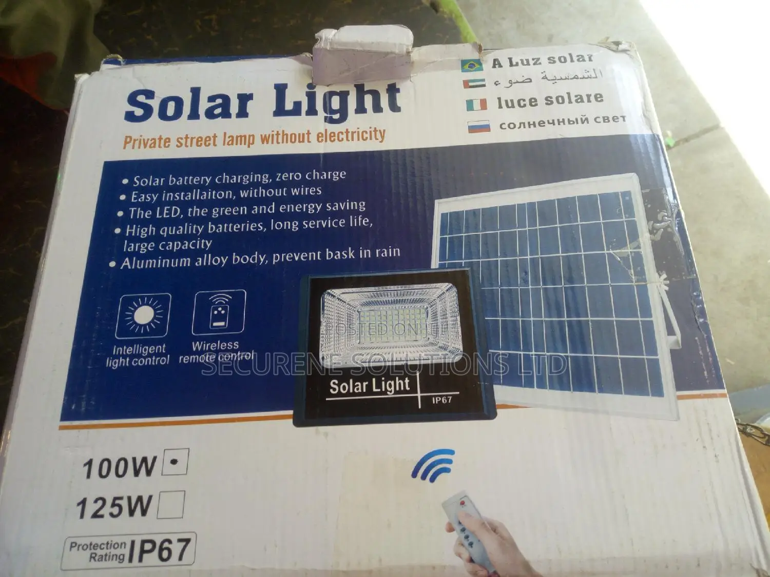 Solar LED Flood Light 100 Watts