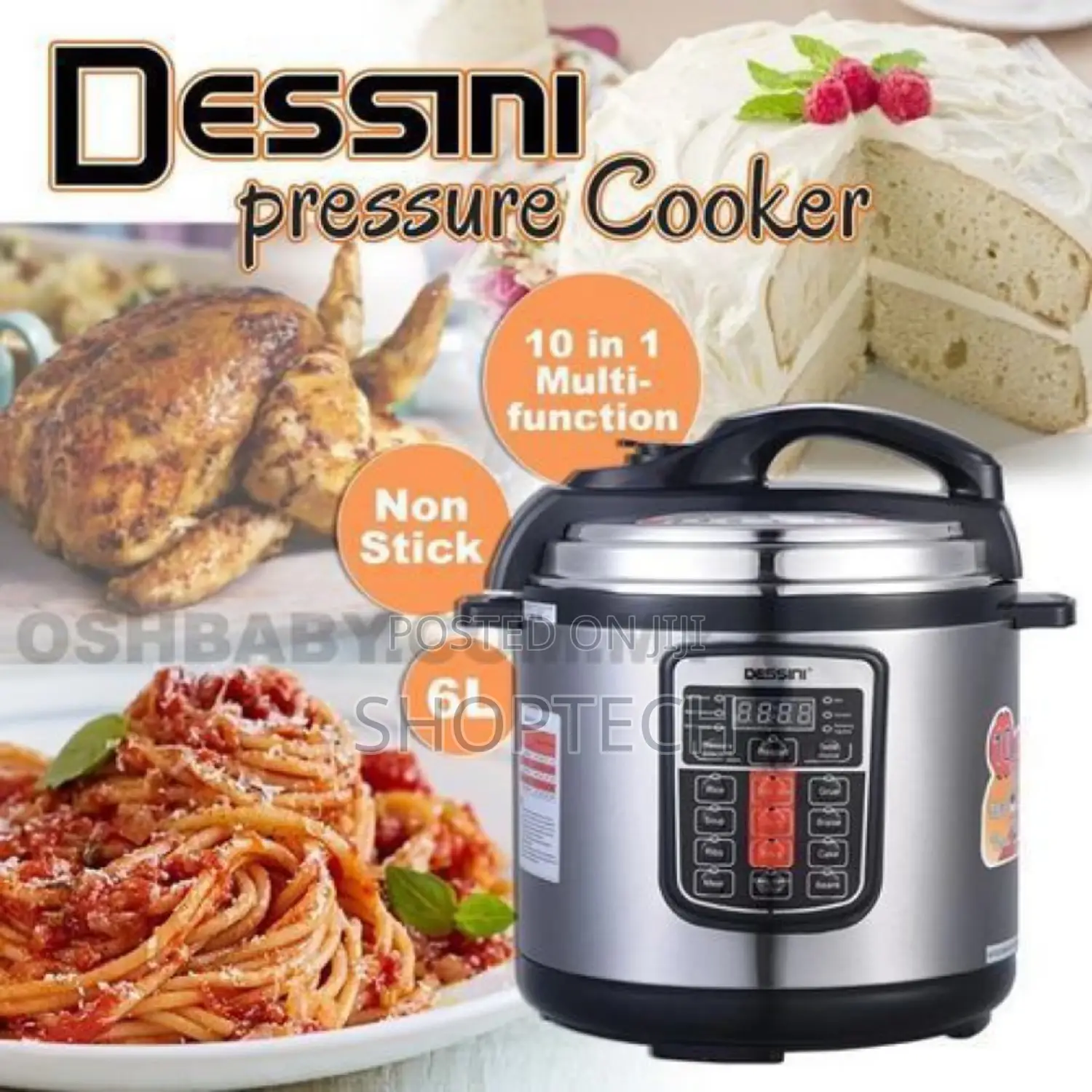 Dessini 10in1,6L Programmable Multifunction Pressure Cooker