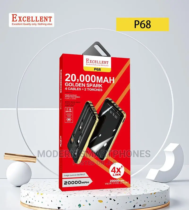 20,000mah Powebank Excellent P68