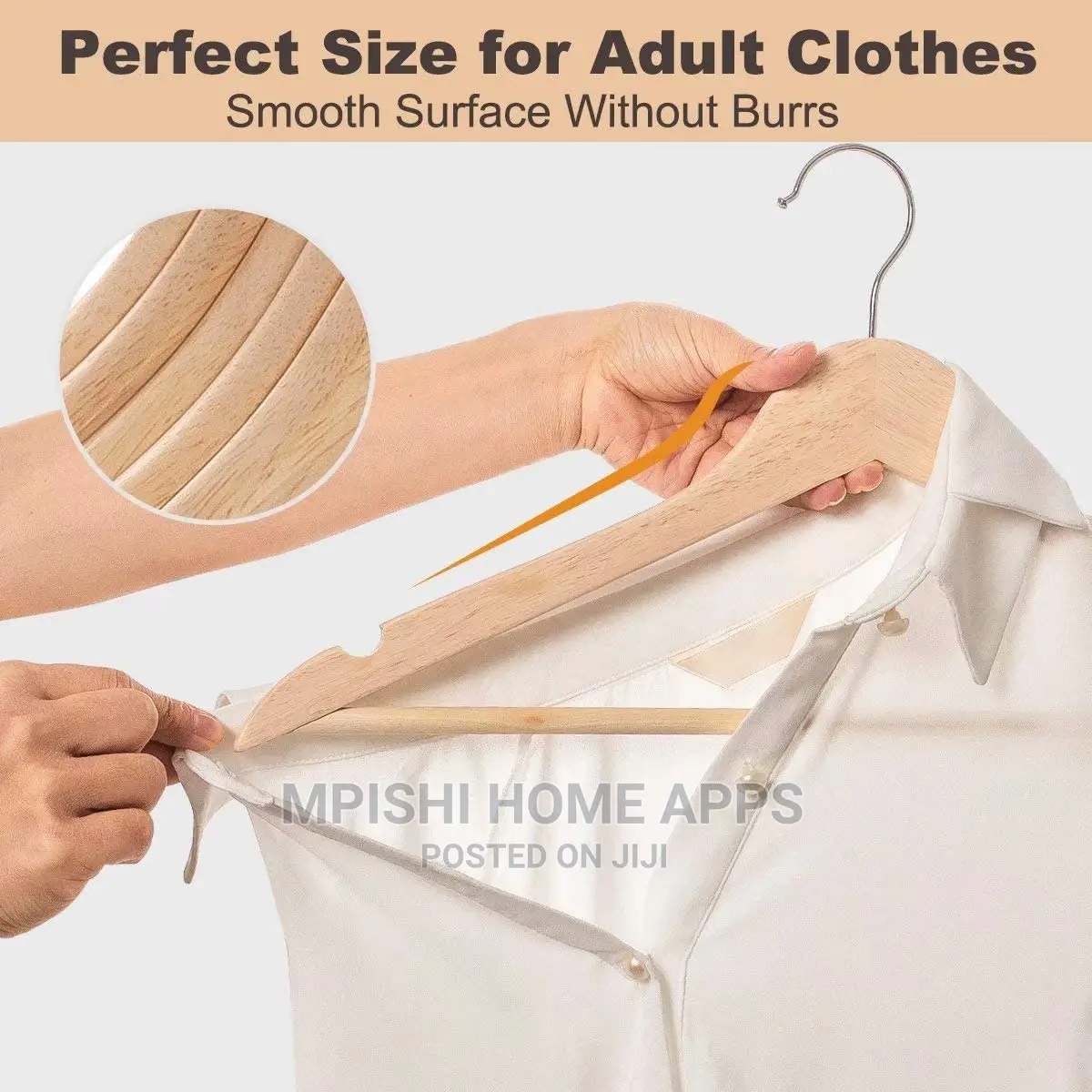 10pcs Wooden Clothes Hangers
