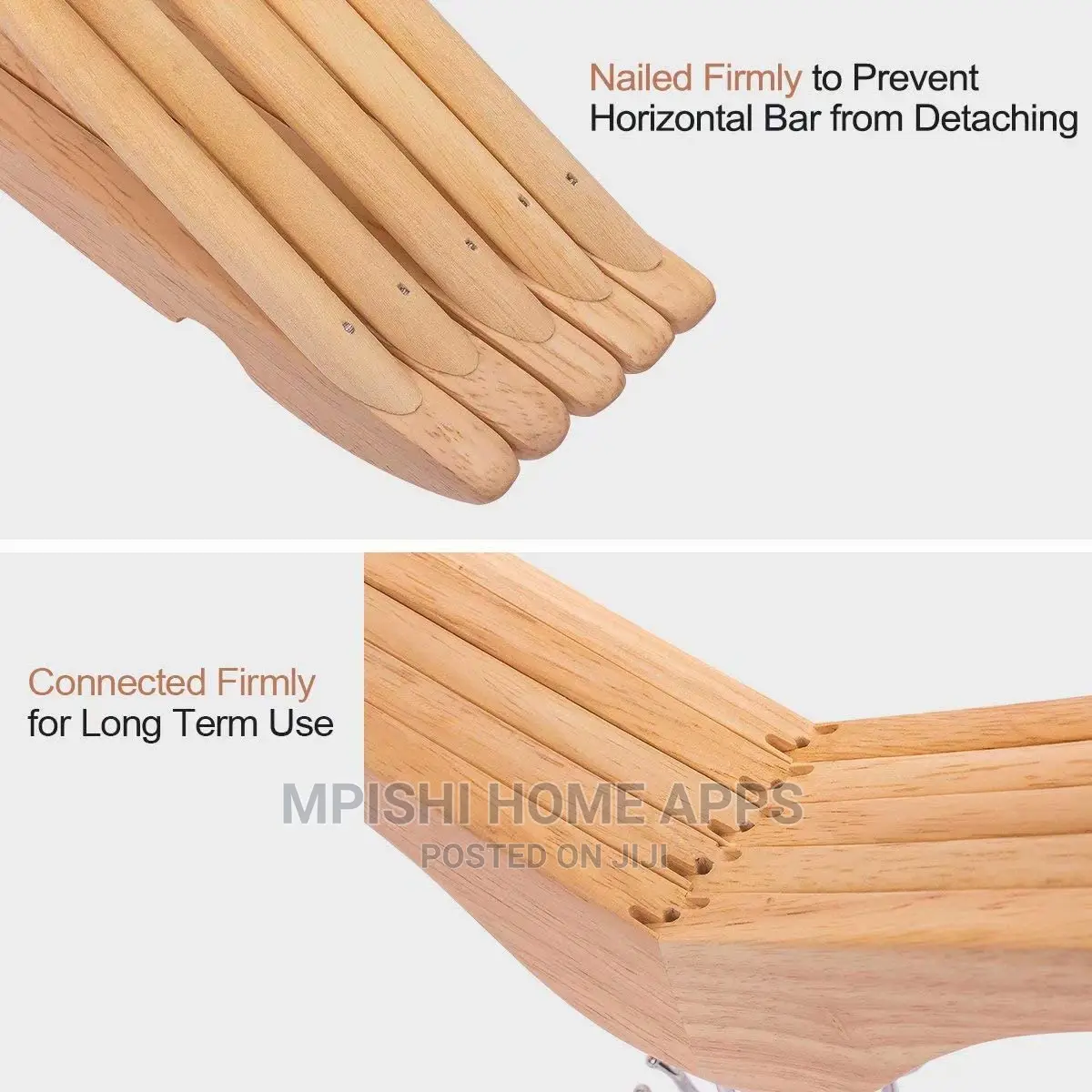 10pcs Wooden Clothes Hangers