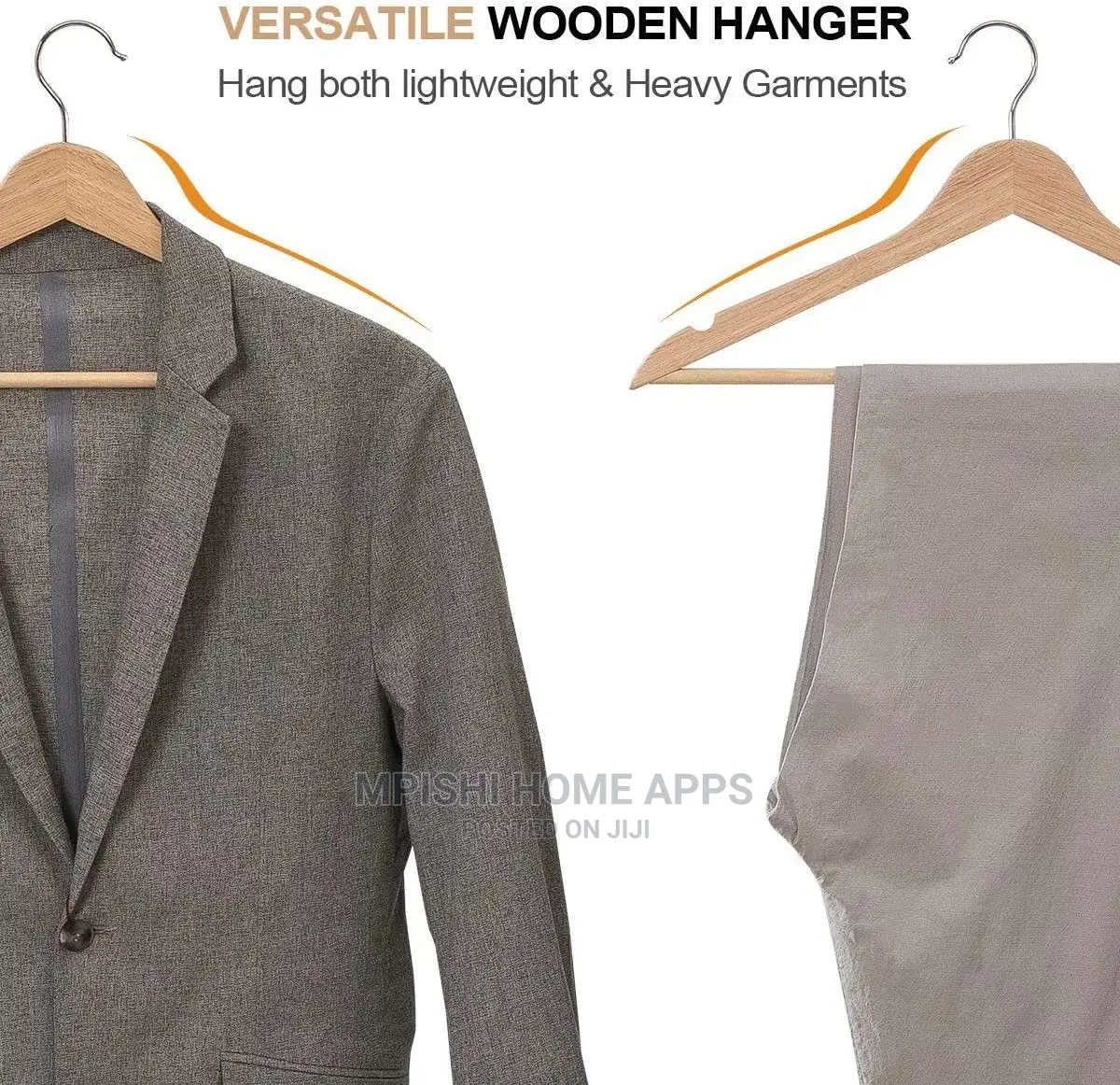 10pcs Wooden Clothes Hangers