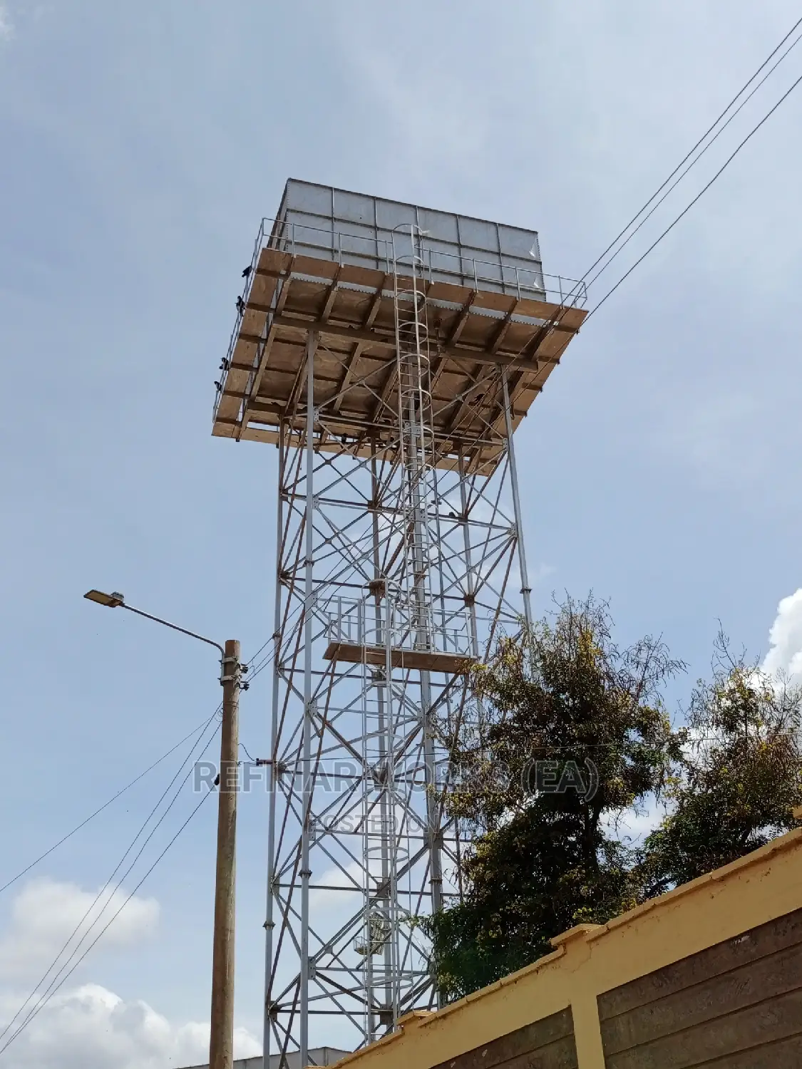 Steel Water Tower Construction Im Kenya and East Africa