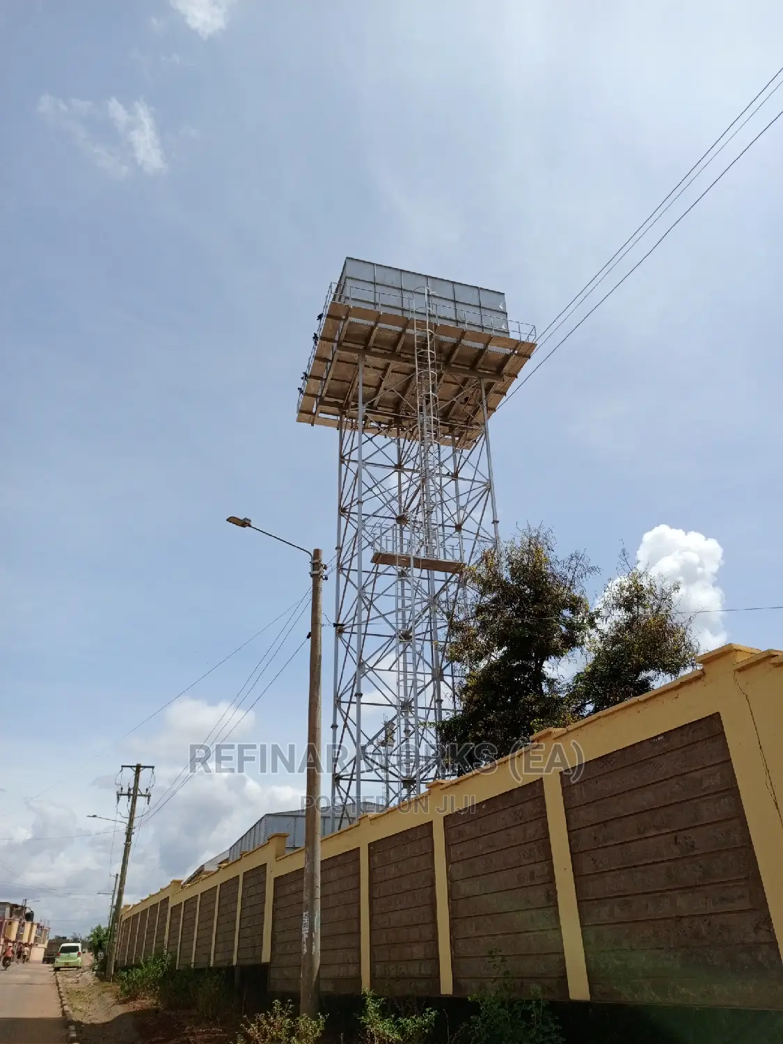 Steel Water Tower Construction Im Kenya and East Africa