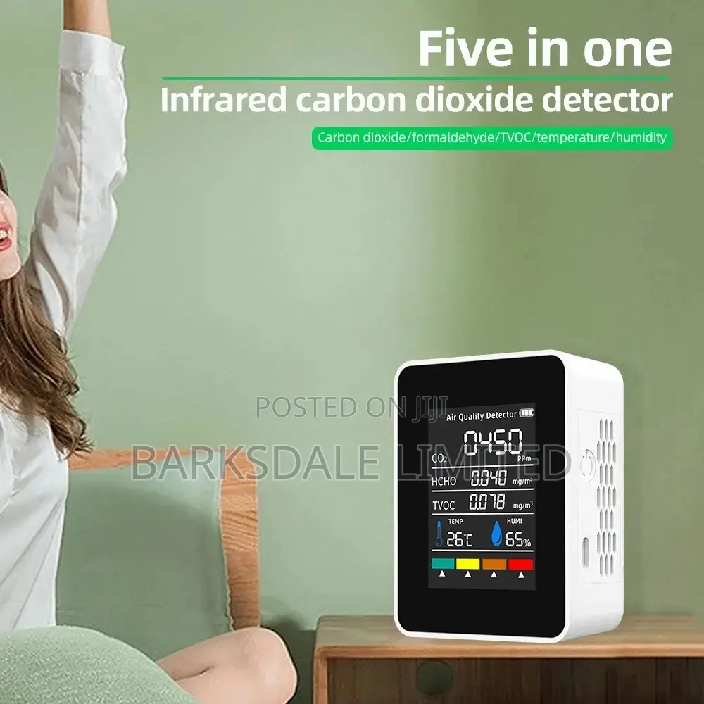CO2 Air Quality Meter Tester Detector Digital Thermometer