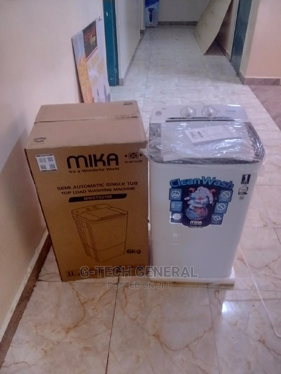 Mika 6kg Single Tub Semi Automatic Washing Machine