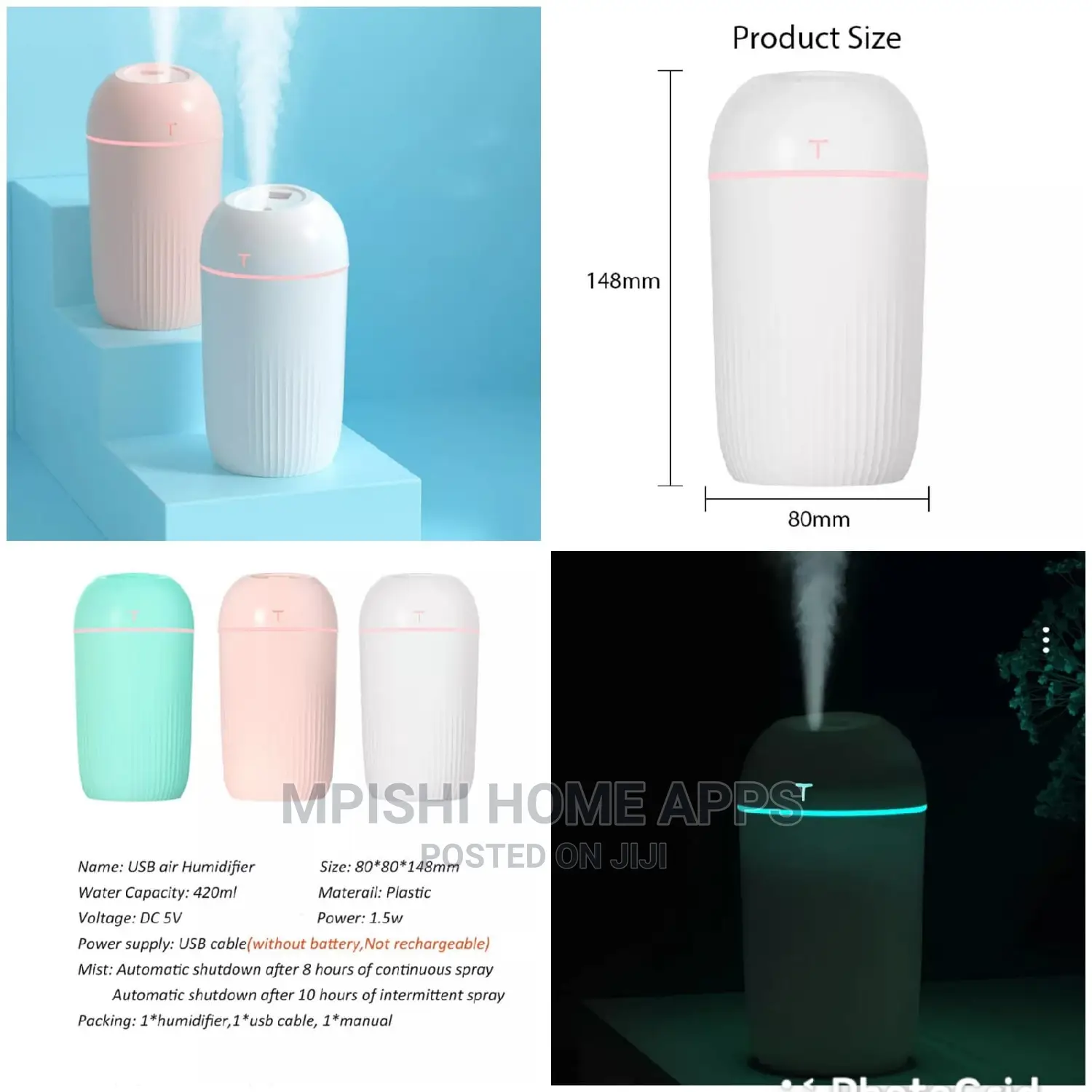 Mini Humidifier 420ml
