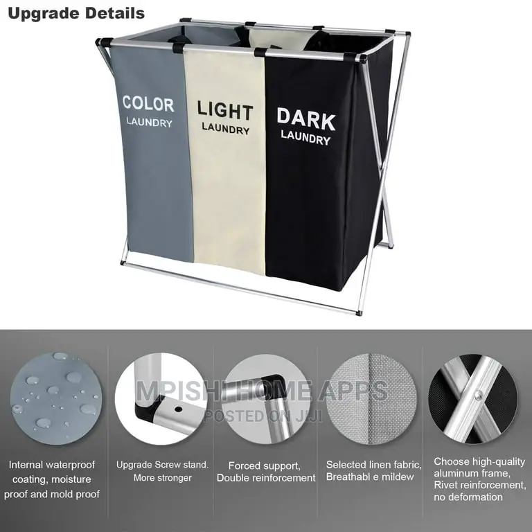 3 Section Laundry Basket