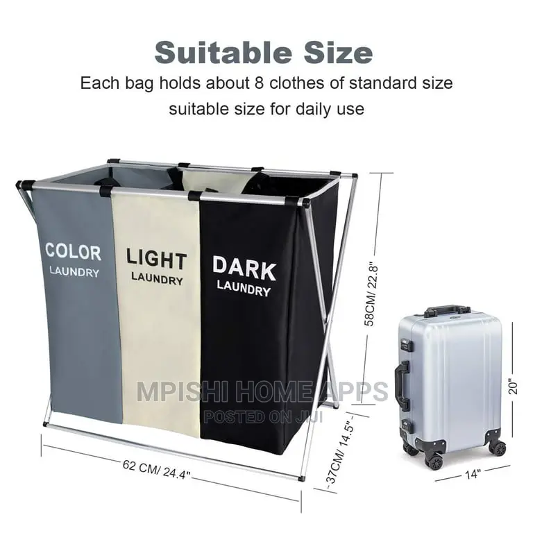 3 Section Laundry Basket