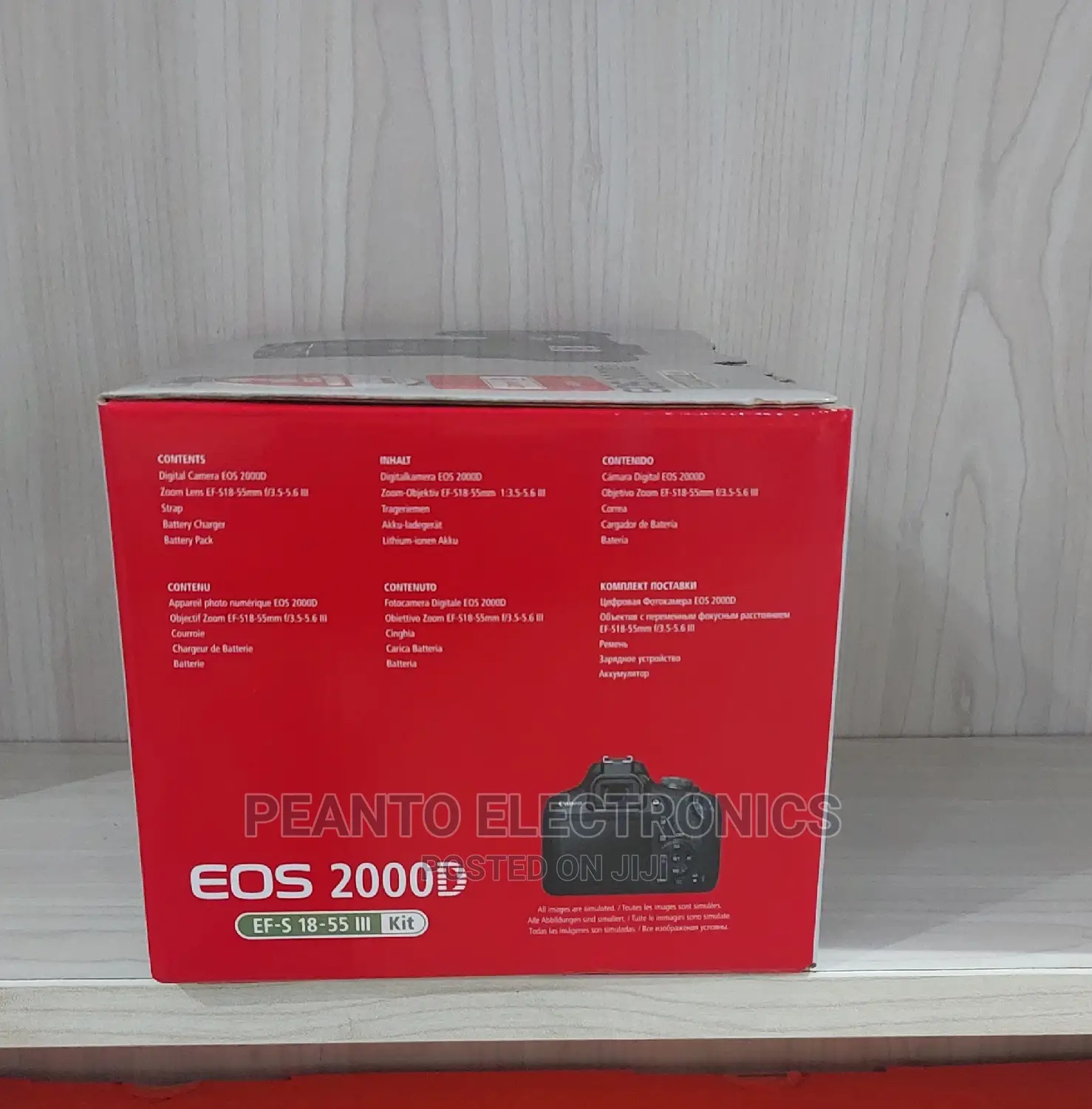Canon Eos 2000d DSLR Camera With 18-55mm Lens