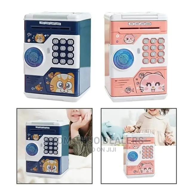 Piggy Bank With Fingerprint 