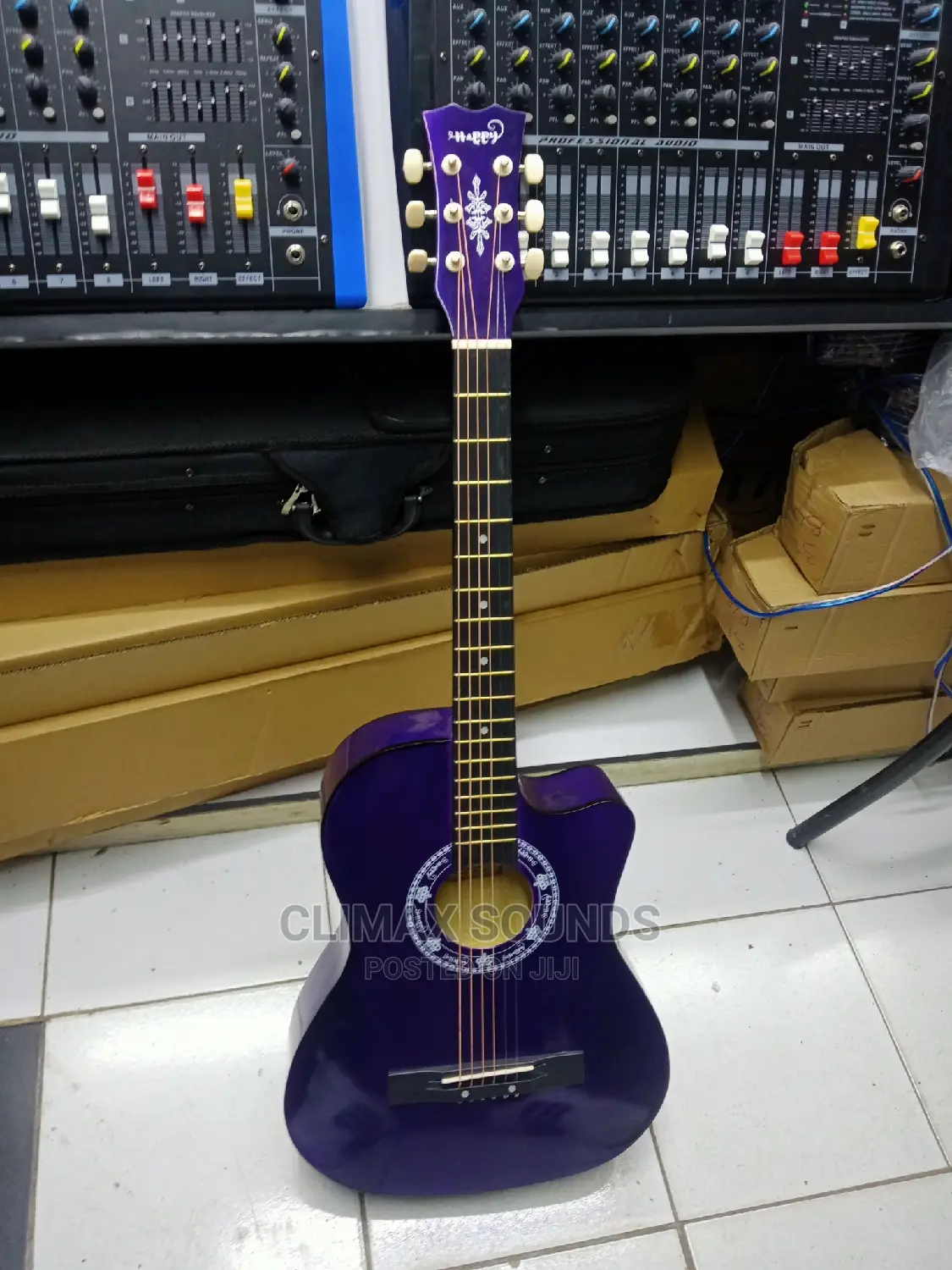 Acoustic Guitar Purple Size 38