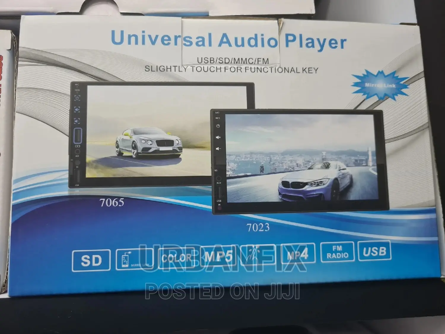 7 Inch Mp5 Double Din Car Radio With Bluetooth, Fm, Usb
