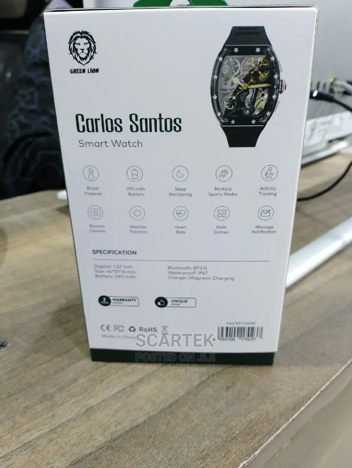 Green Lion Carlos Santos Smart Watch
