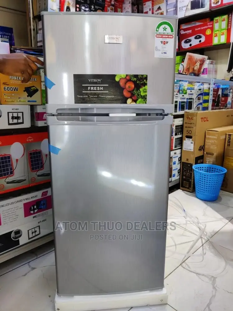 *Vitron 128litres Double Door Fridge  