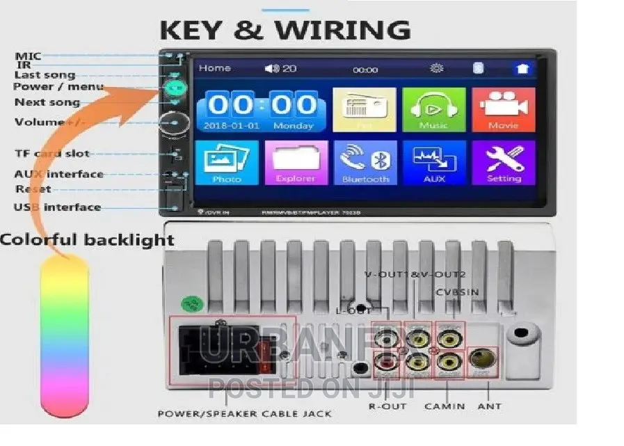 7 Inch Mp5 Car Radio With Bluetooth
