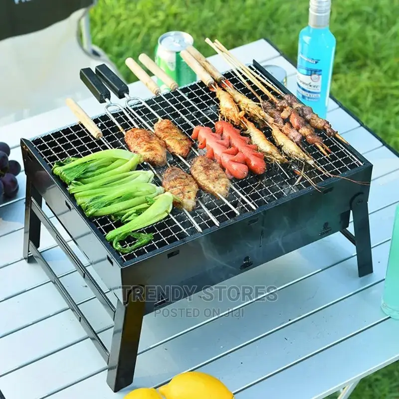 Folding Outdoor Barbecue Charcoal Grill