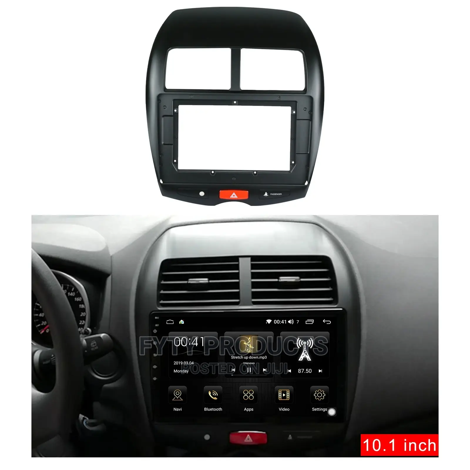 10.1 Inch Fascia Frame for Mitsubishi Asx 2013-2019