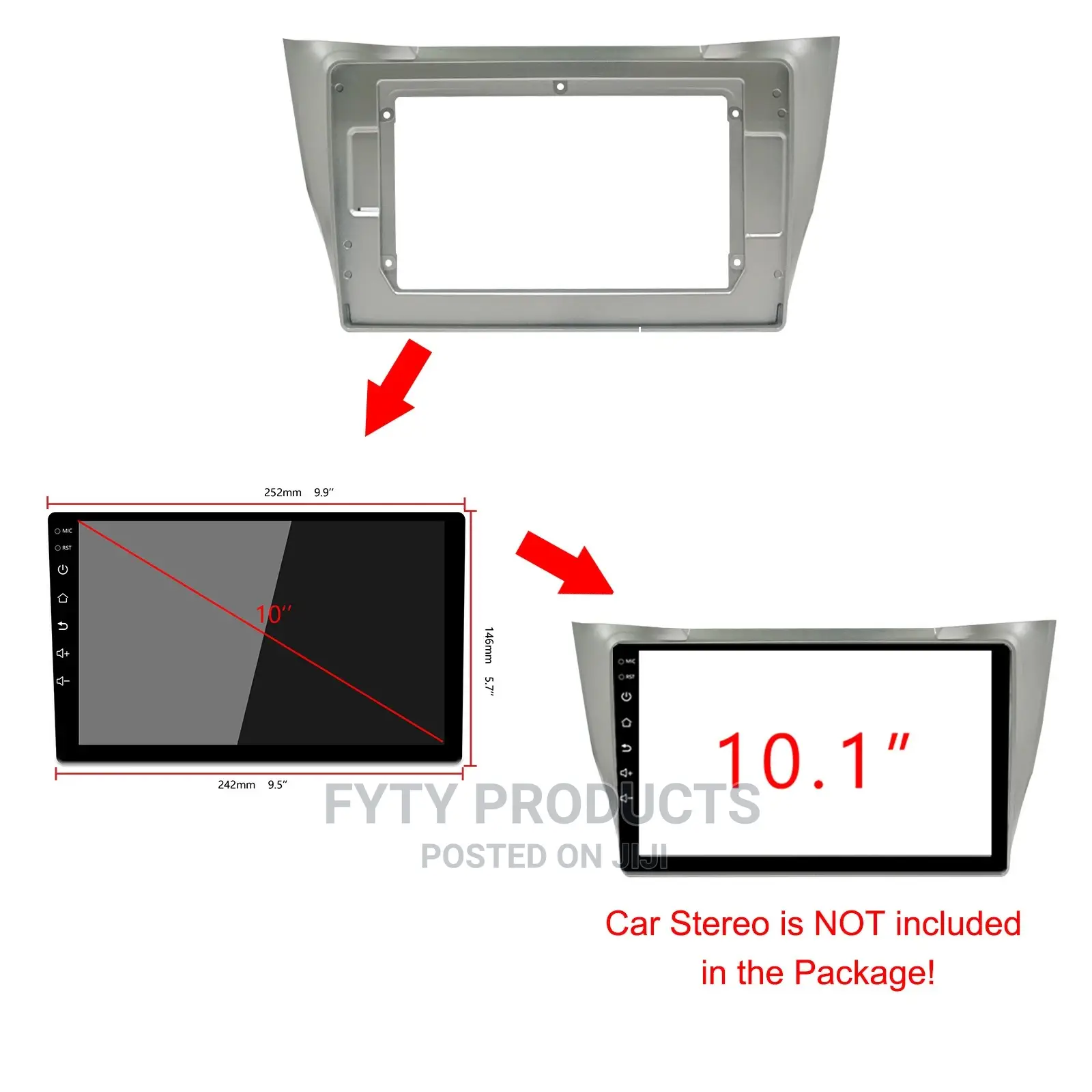 Fascia Frame for Toyota Harrier 2003-2012 Lexus Rx300-450