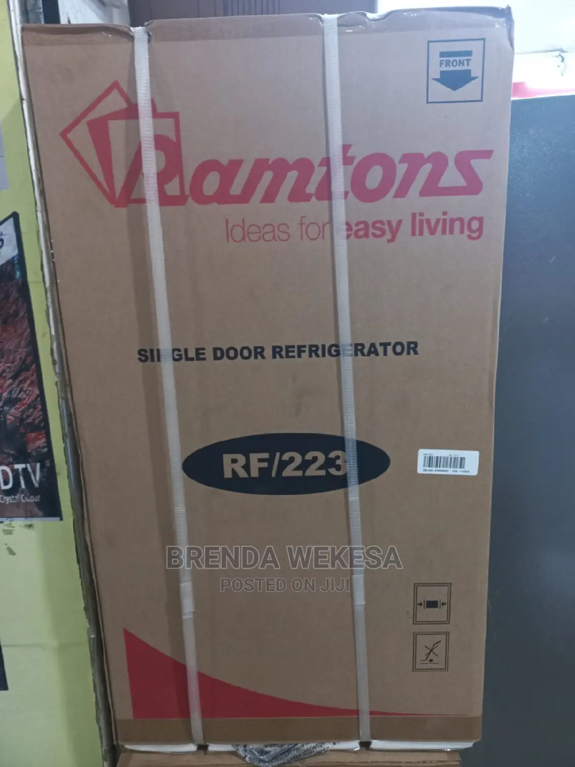 93 Liters Single Door Direct Cool Fridge, Silver- Rf/223