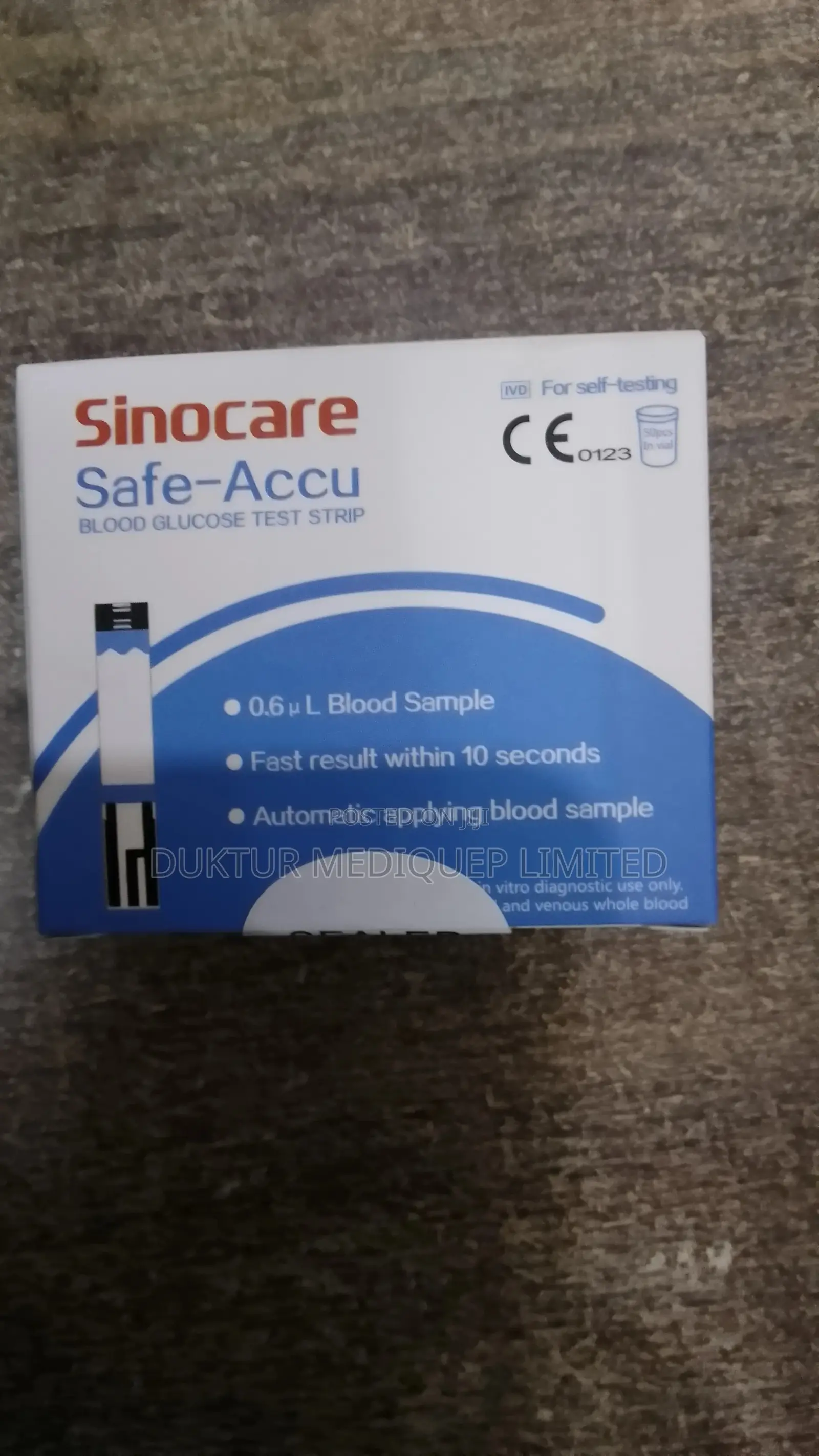 Sinocare Glucose Meter and Srips 50strips