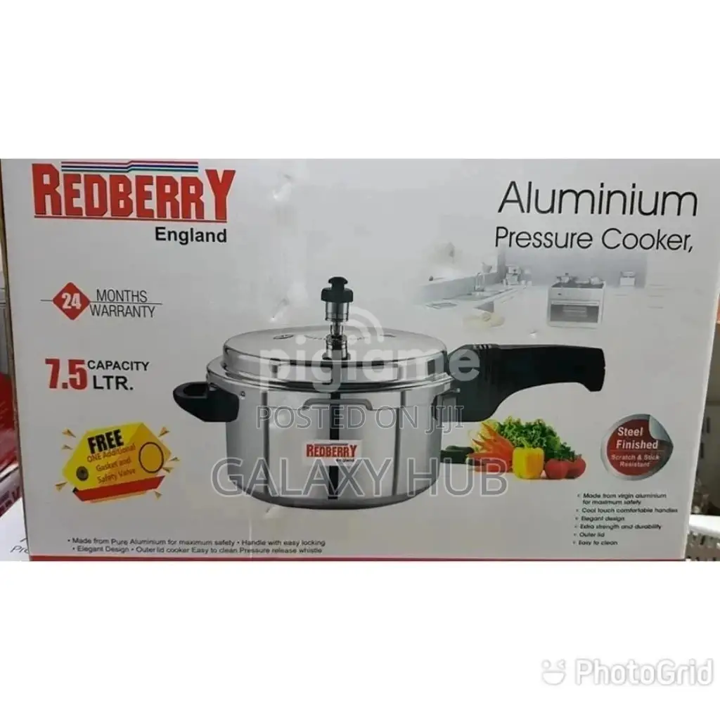 Redberry Pressure Cooker 7.5ltrs