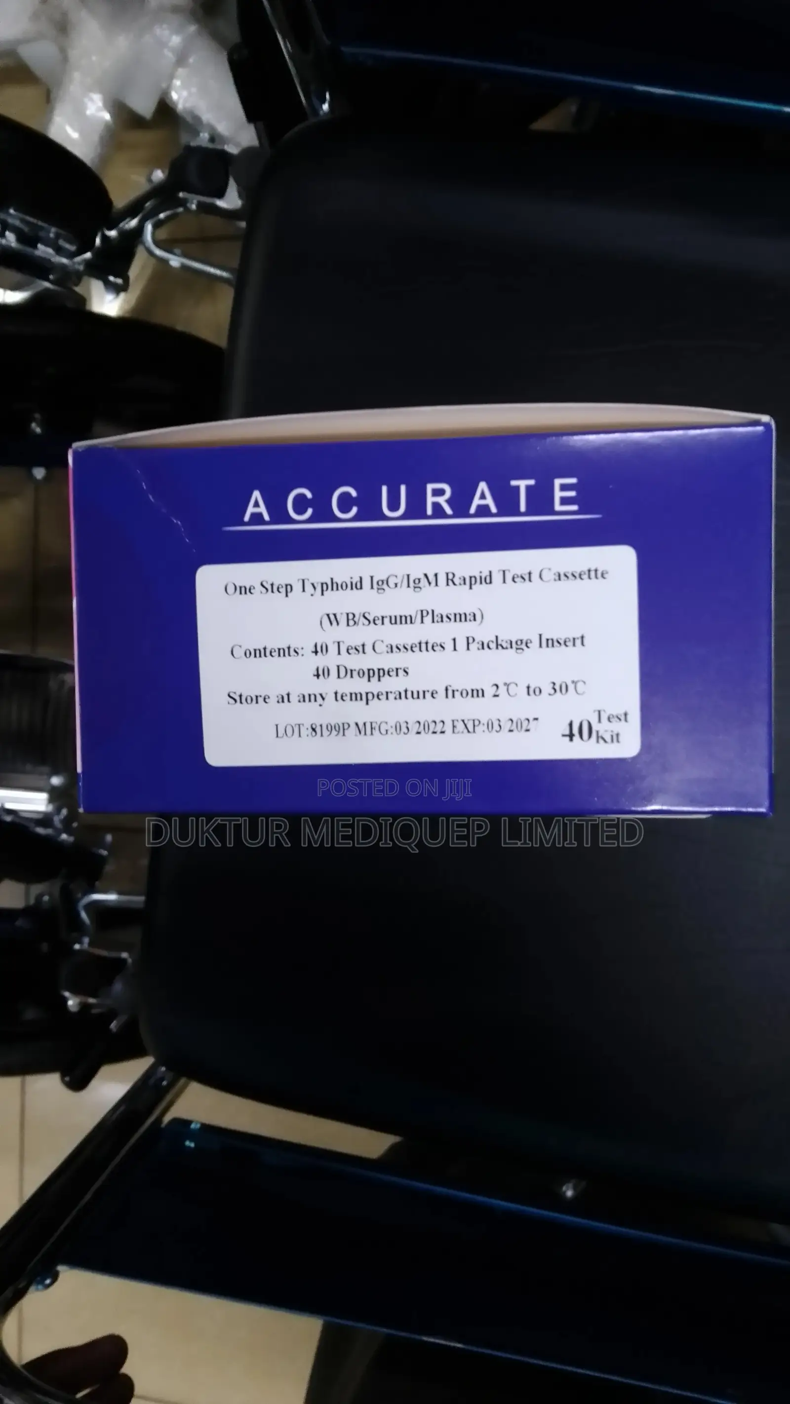 One Step Typhoid Igg/Igm Rapid Test Cassette