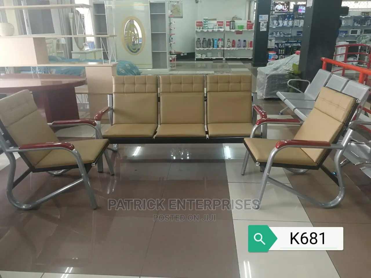 Imported Office Bench Waiting Chairs 5 Seater