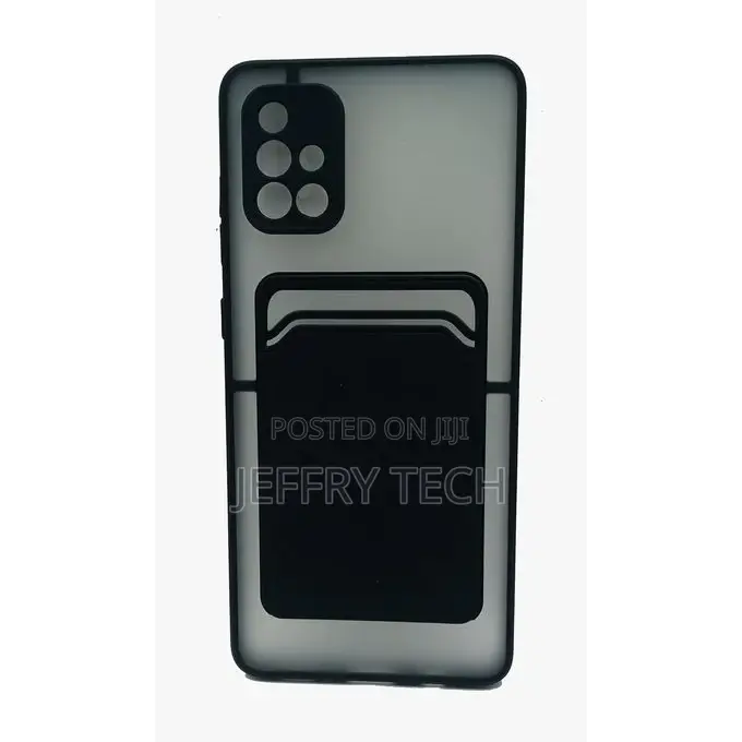 Shockproof Card Holder Matte Case for Samsung Galaxy A71 4G