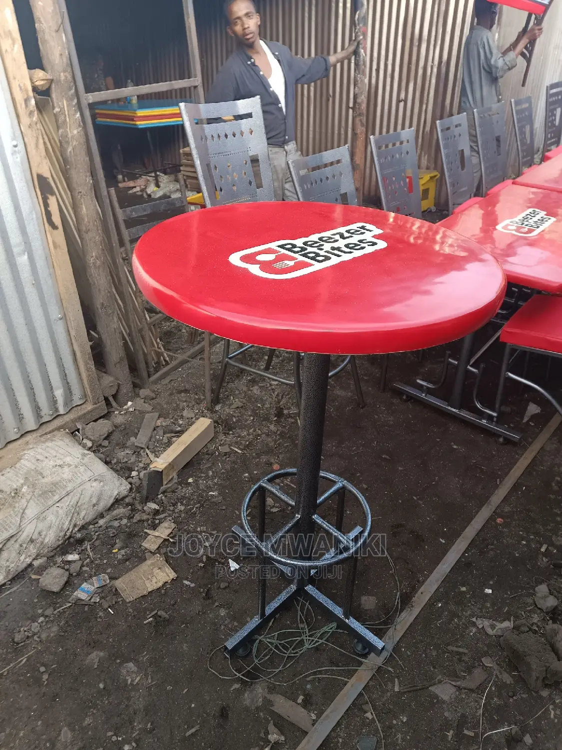 High Table for Restaurant Red in Colour
