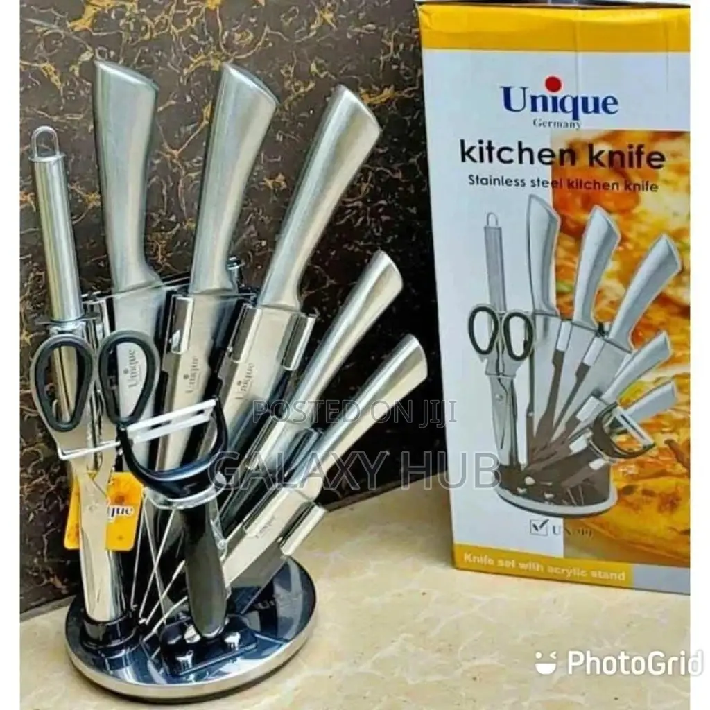 9pc Stainless Steel Unique Germany Knife Set