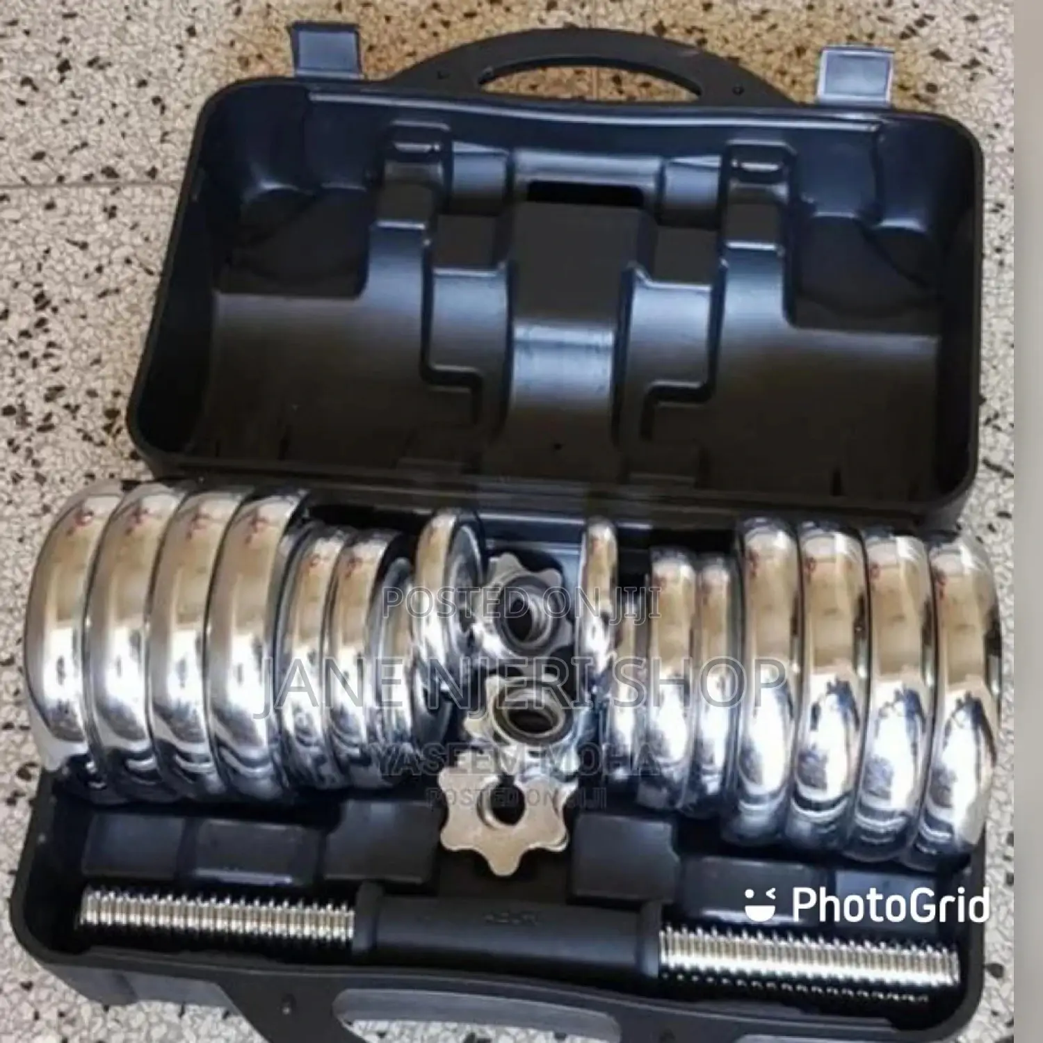 Silver Dumbbells 30 Kg