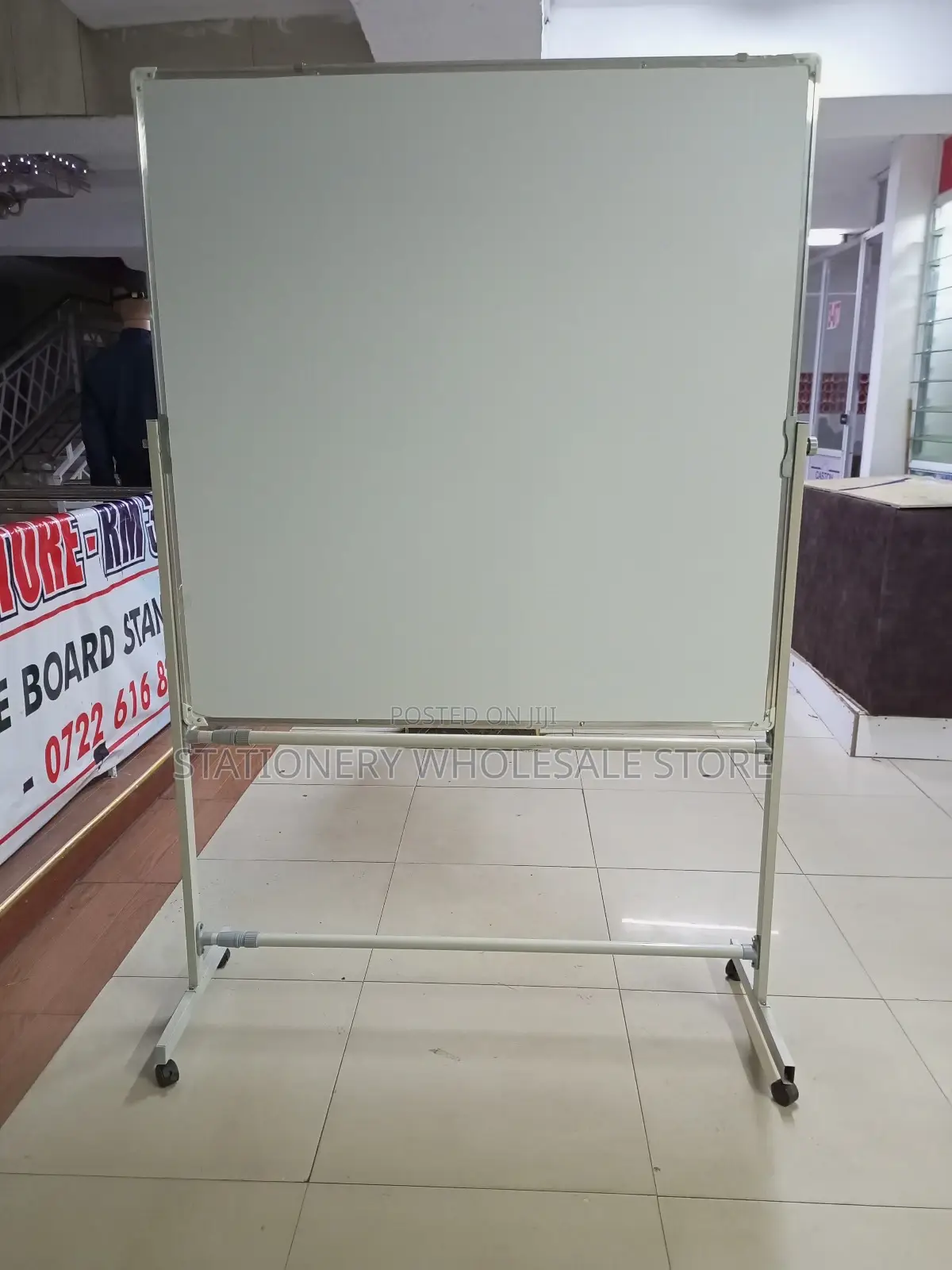 Rotational Wheeled Stand Whiteboard White Board