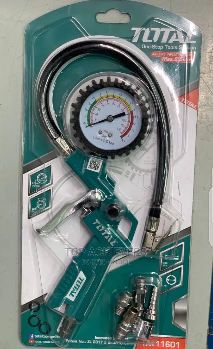 Air Tire Inflator With a Guage